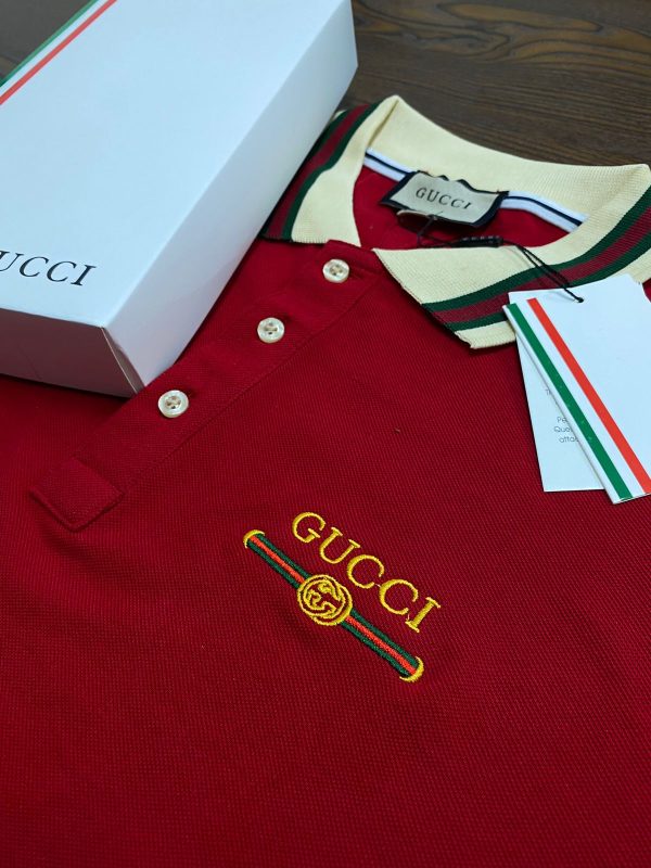 Men's Premium Gucci Polo T-shirt - Image 2