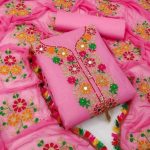 কাশ্মীরী আড়ি এম্ব্রডারী থ্রি-পিচ।