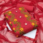 কাশ্মীরী আড়ি এম্ব্রডারী থ্রি-পিচ।