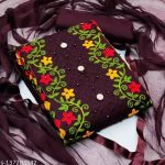 কাশ্মীরী আড়ি এম্ব্রডারী থ্রি-পিচ।