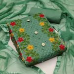 কাশ্মীরী আড়ি এম্ব্রডারী থ্রি-পিচ।